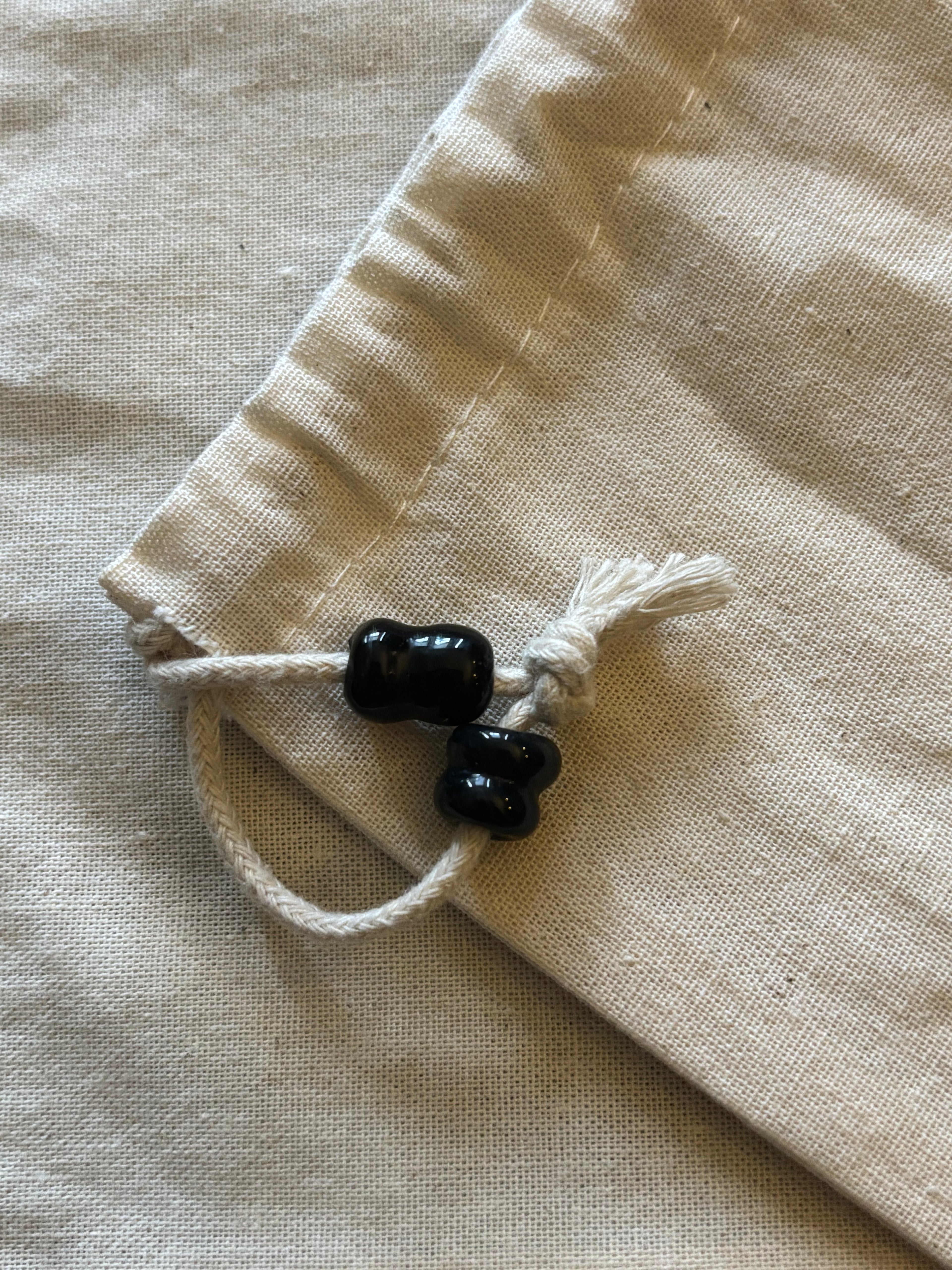 Tidal Hourglass Necklace with Handmade Beads from Foraged Glass